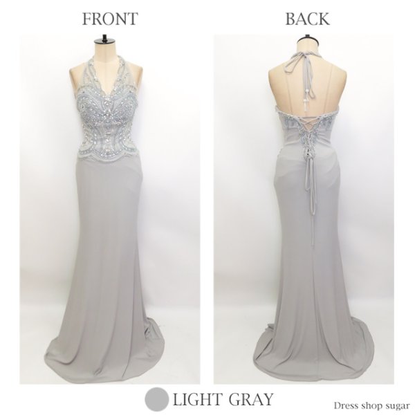 画像5: 【Lip line/リップライン】フェミニンなゴシック調ビジューが美しい♪タイトラインマーメイドロングキャバドレス*Sサイズlong[HC03]