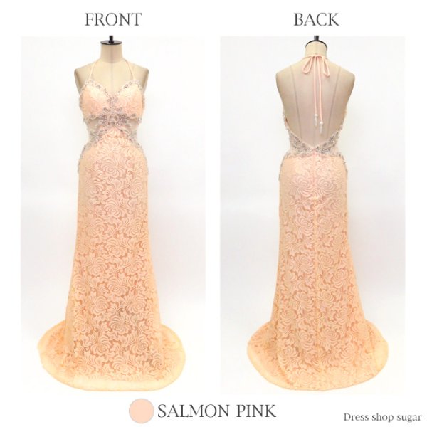 画像10: 【Lip line/リップライン】優美なデザインレースで魅了する♪ホルターロングキャバドレスlong[HC03]