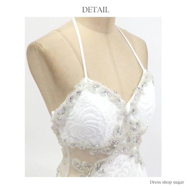 画像13: 【Lip line/リップライン】優美なデザインレースで魅了する♪ホルターロングキャバドレスlong[HC03]