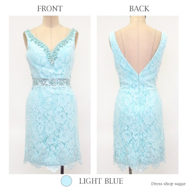 画像8: 【Lip line/リップライン】人気のフラワー総レースがラグジュアリーに魅せる♪☆ミニワンピキャバドレス[HC03]