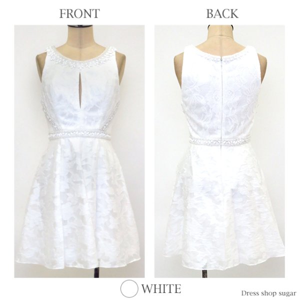 画像12: 爽やかに印象付ける♪フェミニンなフレアミニワンピースキャバドレス[HC03]