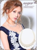 【アクセサリー：ネックレス】シーンを選ばず着用出来る小粒のパール&ダイヤでコーデの相性も◎パールネックレス[OF02]