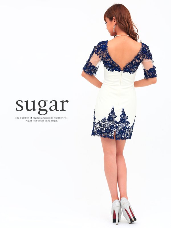 画像11: 【Lip line/リップライン】バックスタイル大胆あきでSexyな女性を演出★5分袖タイトミニキャバドレス★・s1B1608[HC03]