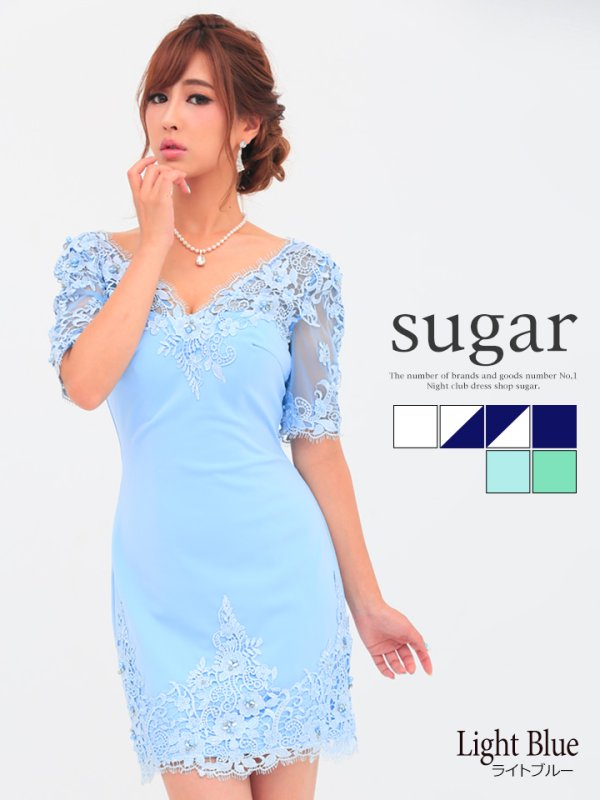 画像4: 【Lip line/リップライン】バックスタイル大胆あきでSexyな女性を演出★5分袖タイトミニキャバドレス★・s1B1608[HC03]