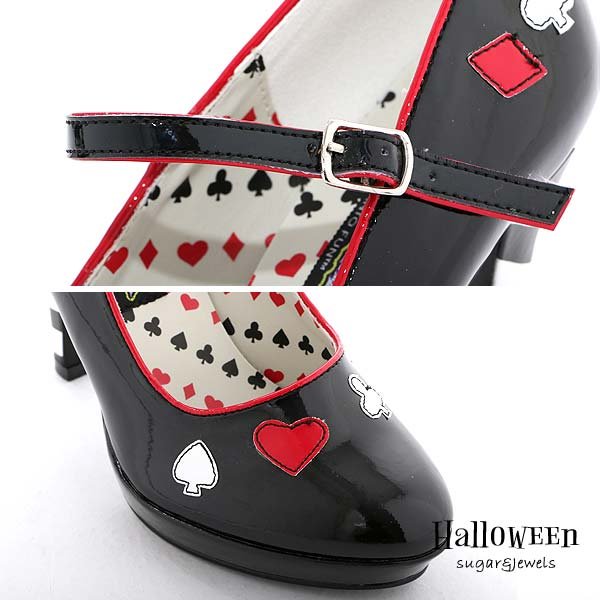 画像4: 【ハロウィンコスプレ/小物/サンダル】トランプパンプス(jA1607)　[HC03]
