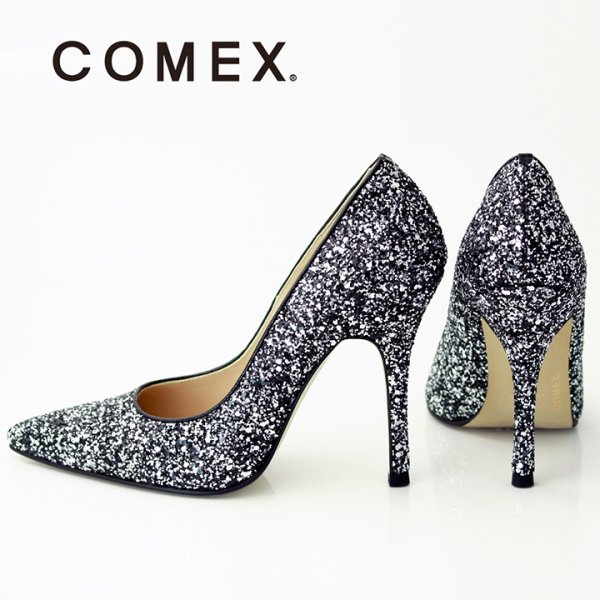 画像6: 【COMEX】ゴージャスなグリッターラメがラグジュアリーな足元に☆ポインテッドトゥパンプス☆10.5cm[OF02]