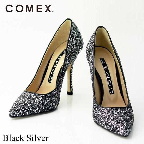 画像3: 【COMEX】ゴージャスなグリッターラメがラグジュアリーな足元に☆ポインテッドトゥパンプス☆10.5cm[OF02]
