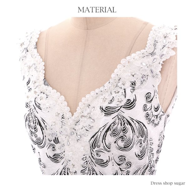 画像10: ☆再入荷☆【Lip line/リップライン】胸元のフラワーモチーフ刺繍がCute♪レースが上品なタイトミニキャバドレス・s1B1609[HC03]