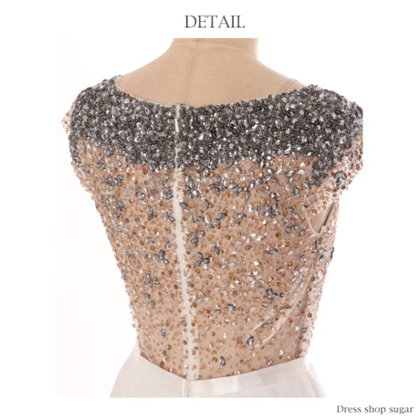 画像15: ☆XSサイズあり☆【Lip line/リップライン】やわらか優美なシフォンが揺れる♪ロングキャバドレス・s6B1609long[HC03]