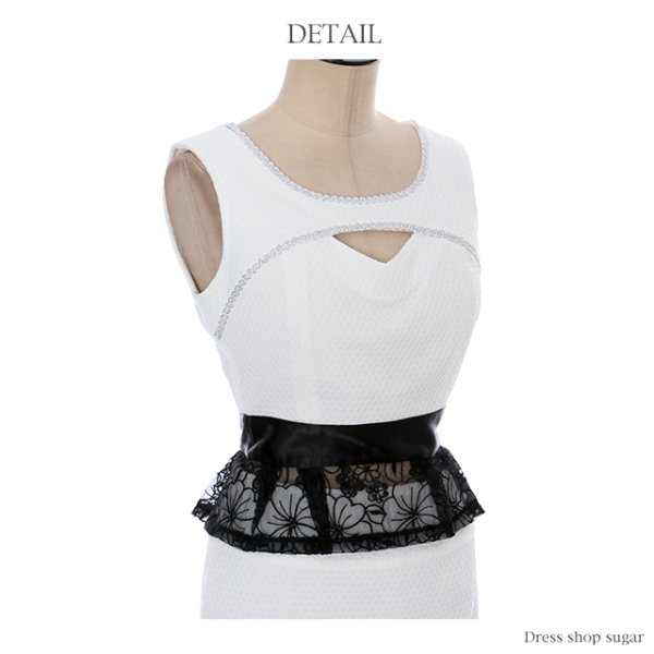 画像13: ☆再入荷【Giselle/ジゼル】人気のバイカラー♪インナーデザインが印象的な3点セットキャバスーツ♪s1GI1610