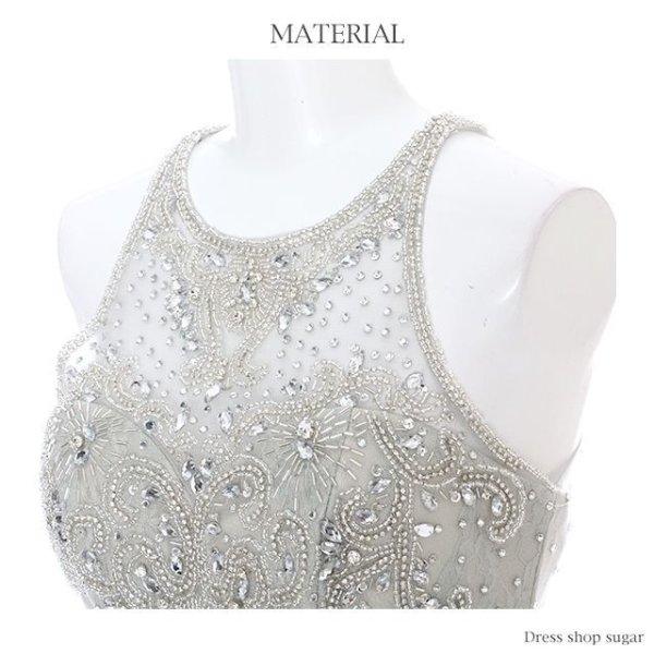 画像10: 【B品】【Lip line/リップライン】ゴージャスビジューアメスリタイトミニキャバドレス グレー/Sサイズ-BBB[HC03]