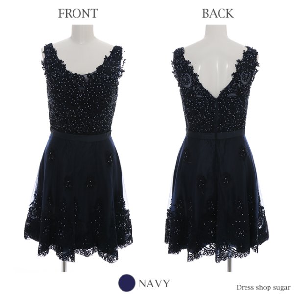 画像8: 【Lip line/リップライン】レース刺繍xフレアミニキャバドレス♪s6B1704[HC03]