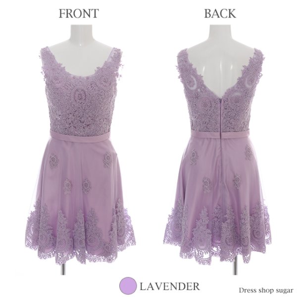 画像12: 【Lip line/リップライン】レース刺繍xフレアミニキャバドレス♪s6B1704[HC03]