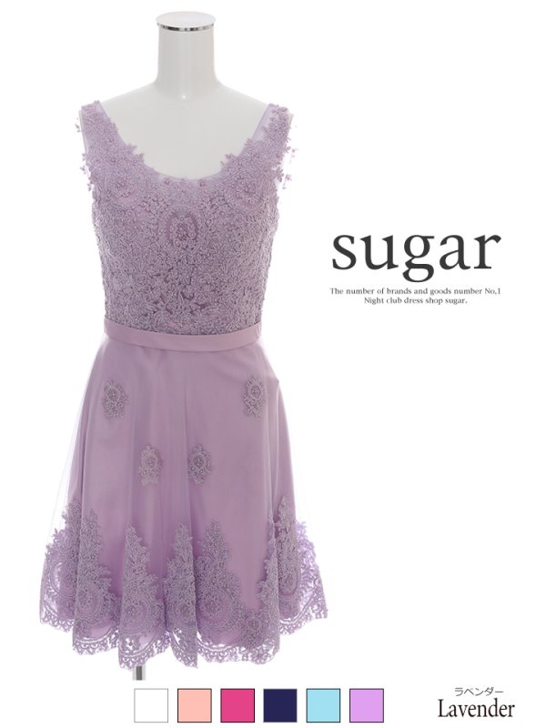 画像6: 【Lip line/リップライン】レース刺繍xフレアミニキャバドレス♪s6B1704[HC03]