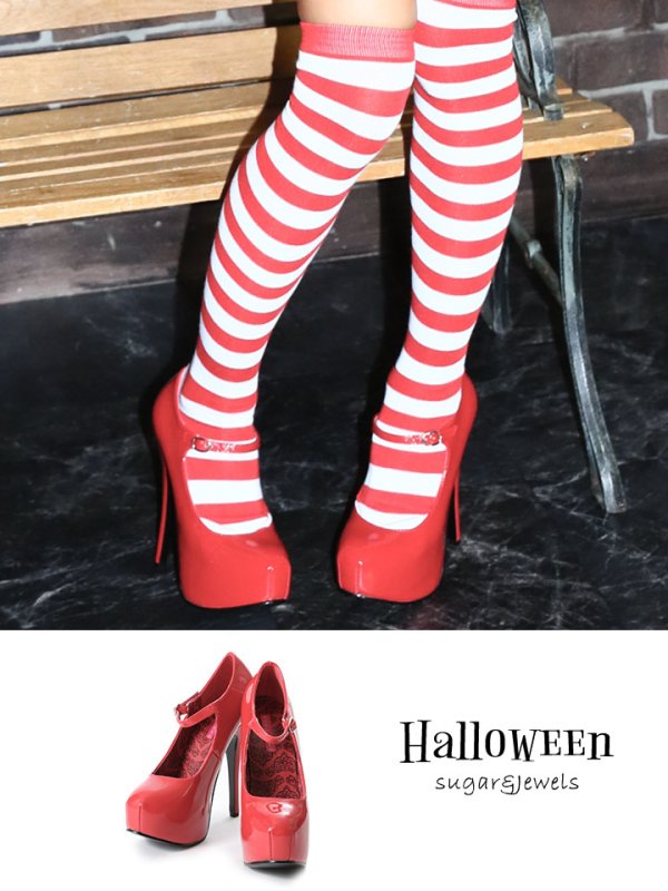 画像7: 【ハロウィンコスプレ/小物/パンプス】レッドエナメルパンプス[HC03]