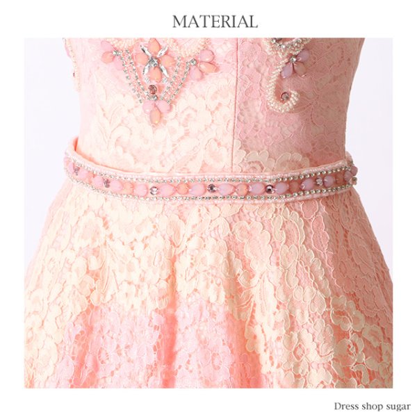 画像7: 【ANGEL R/エンジェルアール】ビジューxフルレースAラインベアロングキャバドレス/Sサイズ・s1AR1706long[OF2]