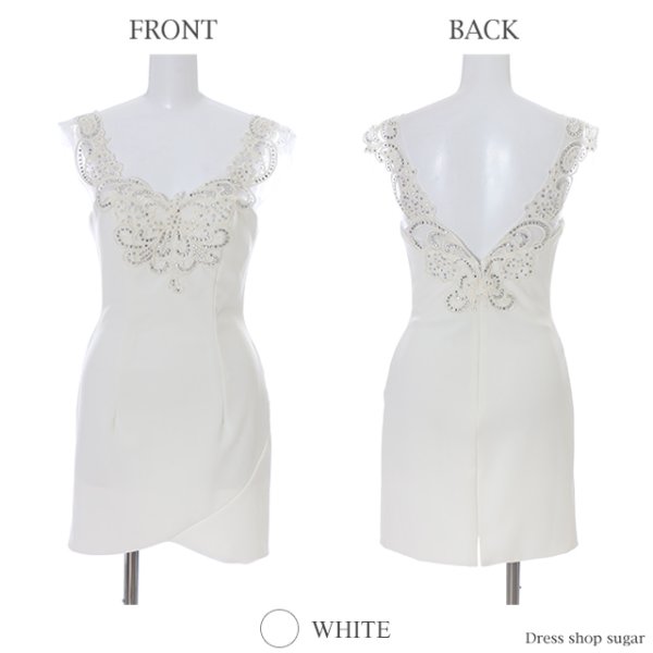 画像8: ☆再入荷☆【Lip line/リップライン】胸元ビジュータイトミニキャバドレス・s6B1708[HC03]