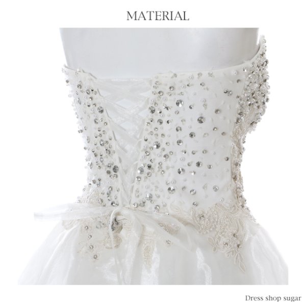 画像19: ☆XSサイズあり☆【Lip line/リップライン】トップビジューxオーガンジー切り替えタイトミニキャバドレス・s6B1709[HC03]