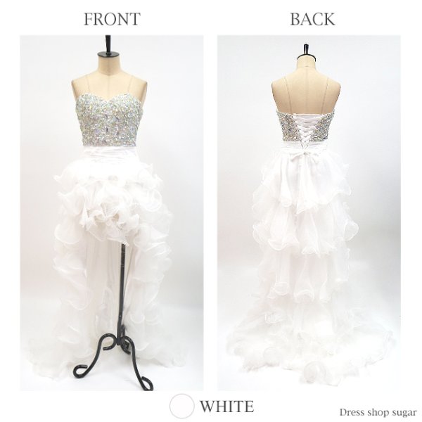 画像27: 【ANGEL R/エンジェルアール】【17color】ビジュー/ ベア/ ショートinロング/ プリンセス / キャバドレス long[OF2]