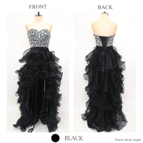 画像24: 【ANGEL R/エンジェルアール】【17color】ビジュー/ ベア/ ショートinロング/ プリンセス / キャバドレス long[OF2]