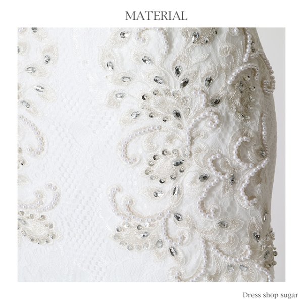 画像15: 【Lip line/リップライン】ビジューレース/透け/Sexy/タイト/ミニドレス /キャバドレス[HC03]