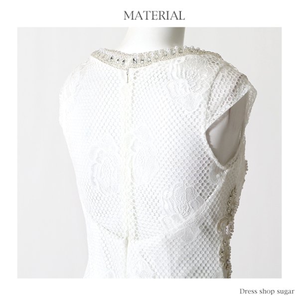 画像16: 【Lip line/リップライン】ビジューレース/透け/Sexy/タイト/ミニドレス /キャバドレス[HC03]