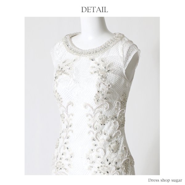 画像13: 【Lip line/リップライン】ビジューレース/透け/Sexy/タイト/ミニドレス /キャバドレス[HC03]