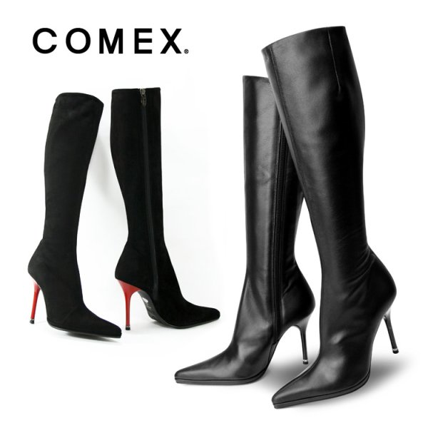 画像1: 【COMEX】２カラー★ストレッチ美脚ブーツ☆10.5cm[OF02]