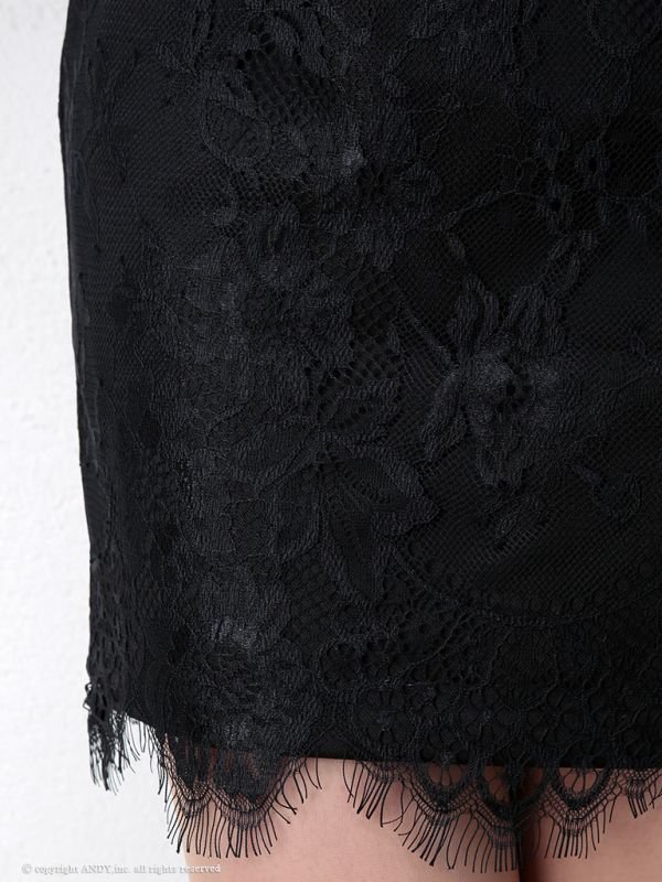 画像8: ☆人気の為再入荷☆【an】フルレース/バックカットデザイン/タイト/キャバドレス ブラック[OF05]