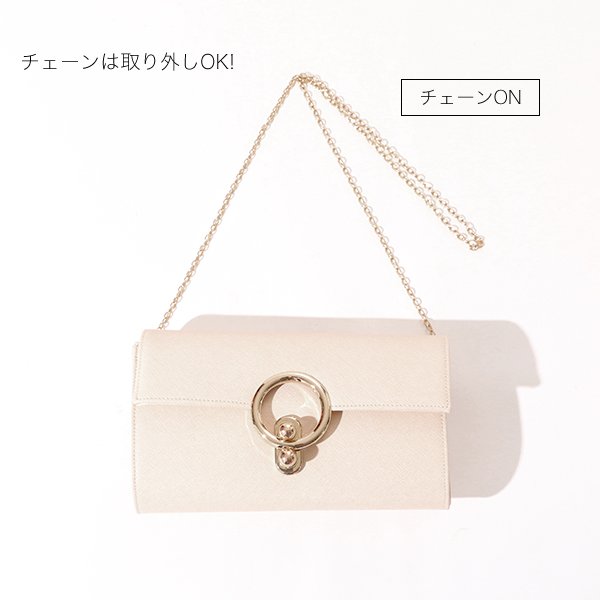 画像5: 【BAG】2WAY/ チェーン/ フェイクレザー/ フォーマル/ ハンドバッグ【3カラー】[OF04]