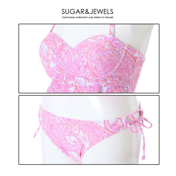画像10: 【即日発送】【水着セール】【ビキニ】【水着】ペイズリーぺプラムビキニ [FB01]