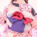 画像7: 【浴衣セール】【浴衣】小花桜模様浴衣セット（HEKO-800-sb-5-W / Yhimo201 / OBI-hira-100-ok-18-CPxPL /GETA-02-ok-5-P)[HC02]