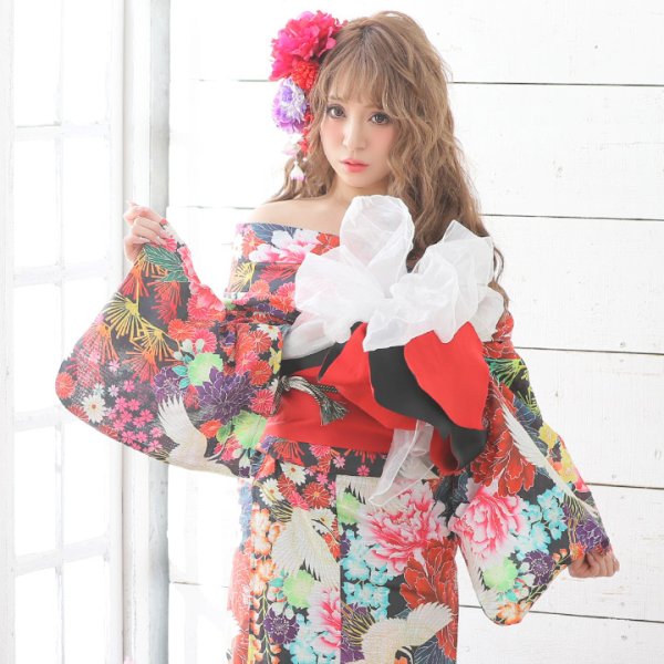 画像3: 【即日発送】【浴衣】☆ここでしか買えないオリジナルデザイン！☆さくりなコラボ浴衣セット[YMT]