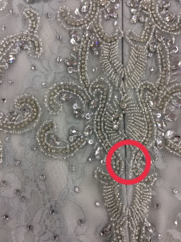 画像3: 【B品】【Lip line/リップライン】ゴージャスビジューアメスリタイトミニキャバドレス グレー/Sサイズ-BBB[HC03]