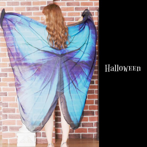 画像5: 【SALE!!】【ハロウィン】フェスにもオススメ！インスタ映え確実な蝶々コスプレ【フリーサイズ/2カラー】（S709OMBRE BxP_BxBL）[OF01]