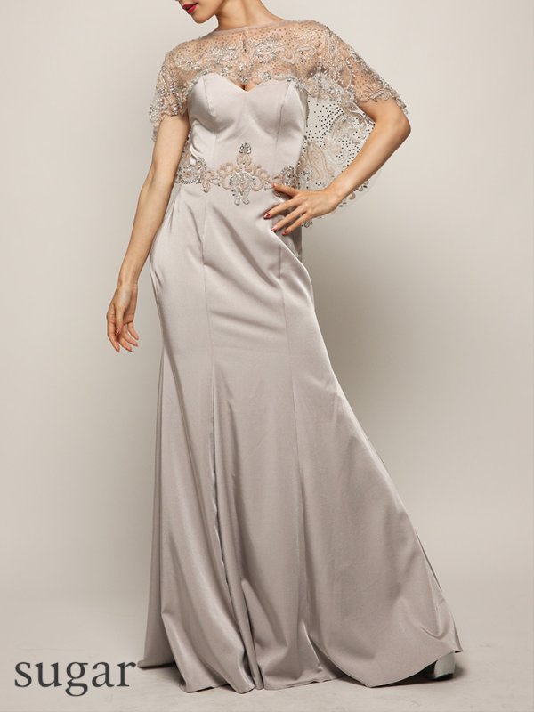 画像4: 【Lip line/リップライン】2Way/ビジューボレロ/ベア/マーメイド/ミニドレス /キャバドレス long[HC03]