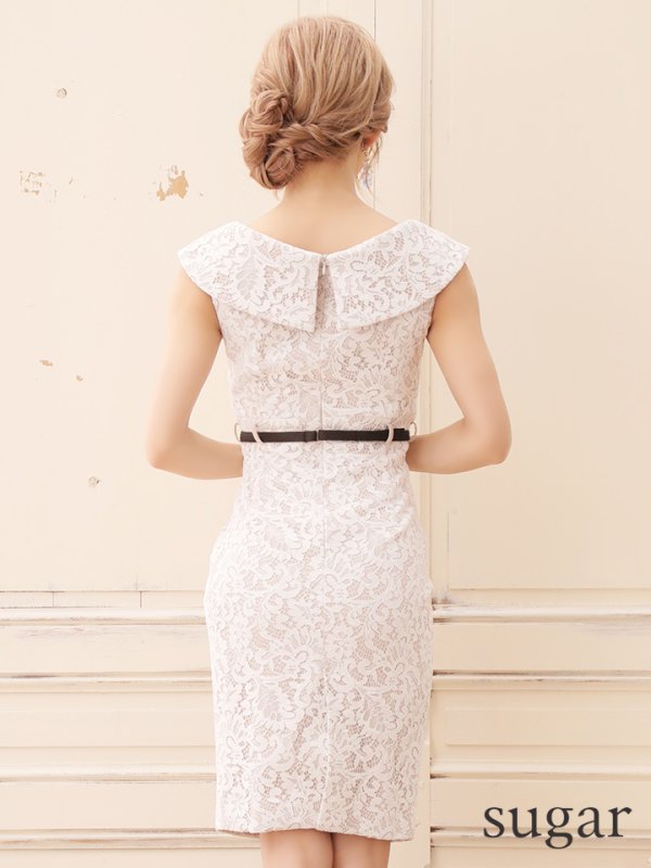 画像9: ☆大人気再入荷☆【Rosett/ロゼット】総レース/襟デザイン/膝丈/ミニドレス/キャバドレス[HC03]