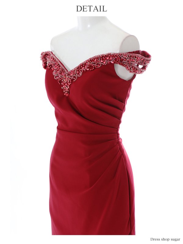 画像12: 【Lip line/リップライン】ビジュー/オフショル/タイト/ミニドレス /キャバドレス[HC03]