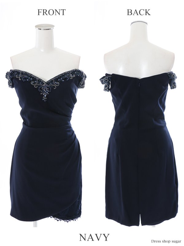 画像10: 【Lip line/リップライン】ビジュー/オフショル/タイト/ミニドレス /キャバドレス[HC03]