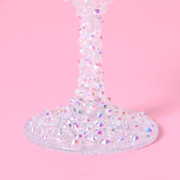 画像6: 【雑貨:グラス】キラキラと光るビジューが散りばめられたシャンパングラス【HC02】