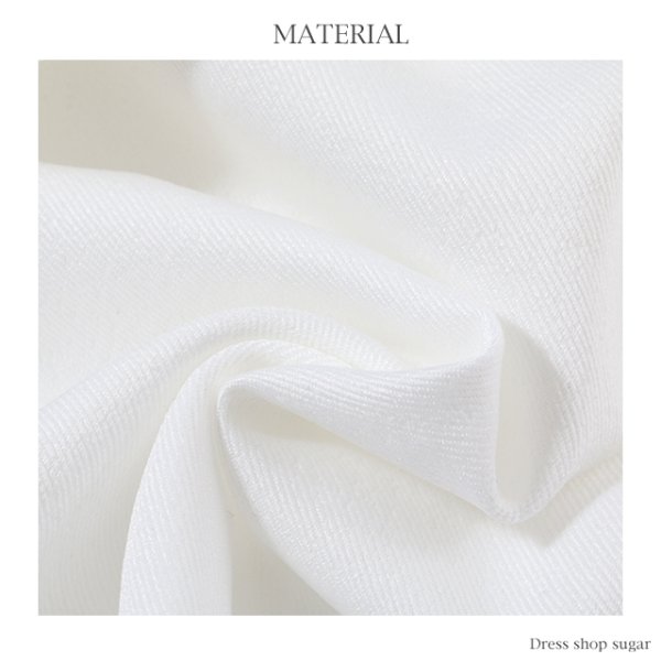 画像13: 【an】バストリボン/V字ネック/ベルト付き/キャバドレス ホワイト[OF05]