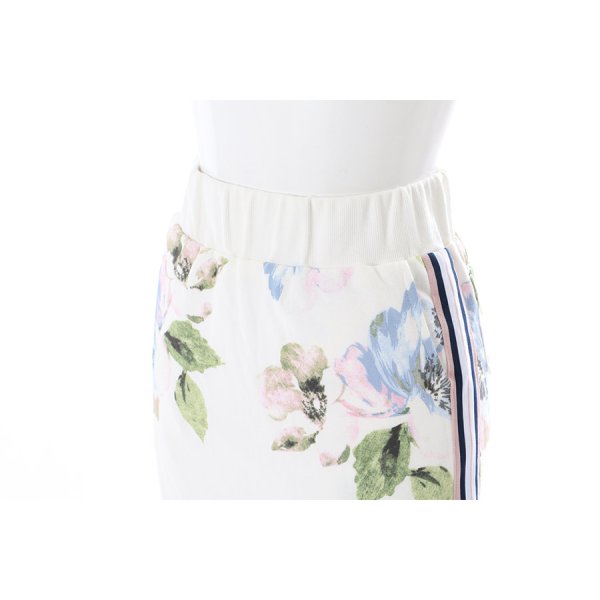 画像15: 【ルームウェア】サイドライン×フラワージャージ/スウェット/部屋着/パジャマ/  ロングスカート / セットアップルームウェア[HC02]