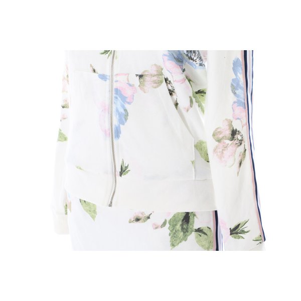 画像14: 【ルームウェア】サイドライン×フラワージャージ/スウェット/部屋着/パジャマ/  ロングスカート / セットアップルームウェア[HC02]