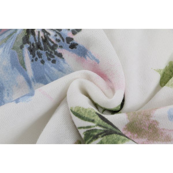 画像16: 【ルームウェア】サイドライン×フラワージャージ/スウェット/部屋着/パジャマ/  ロングスカート / セットアップルームウェア[HC02]