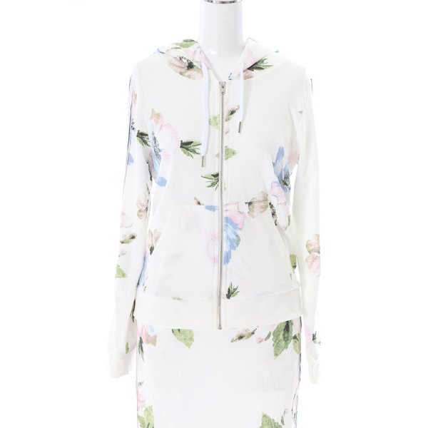 画像12: 【ルームウェア】サイドライン×フラワージャージ/スウェット/部屋着/パジャマ/  ロングスカート / セットアップルームウェア[HC02]