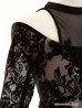 画像5: 訳あり商品☆ベルトなし☆【ROBE de FLEURS Glossy/ローブ・ド・フルール グロッシー】立体フラワーレース/ ホルターネック/ タイト/ ミニドレス/ キャバドレス[OF2]