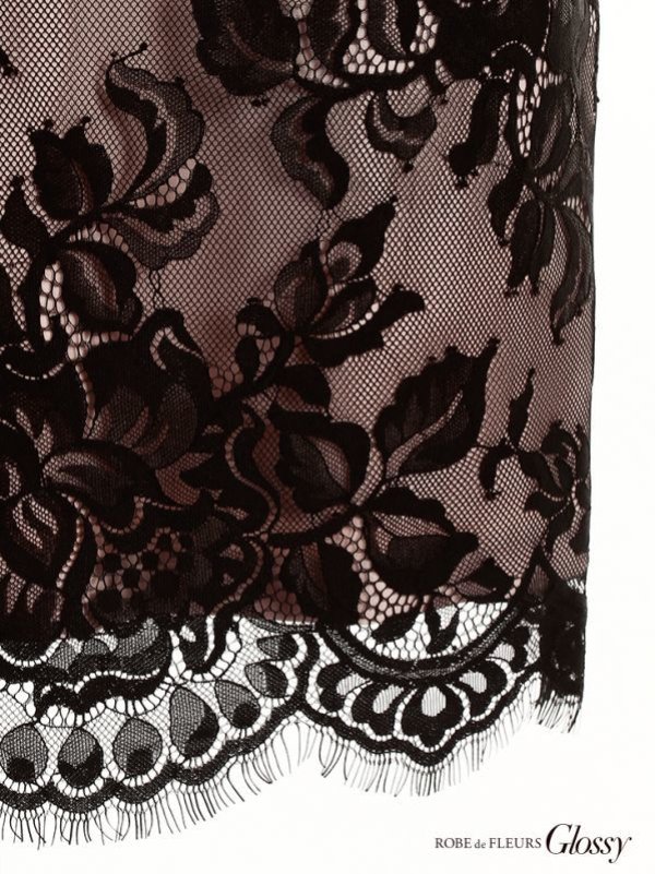 画像7: 訳あり商品☆ベルトなし☆【Glossy/グロッシー】立体フラワーレース/ ホルターネック/ タイト/ ミニドレス/ キャバドレス[OF2]