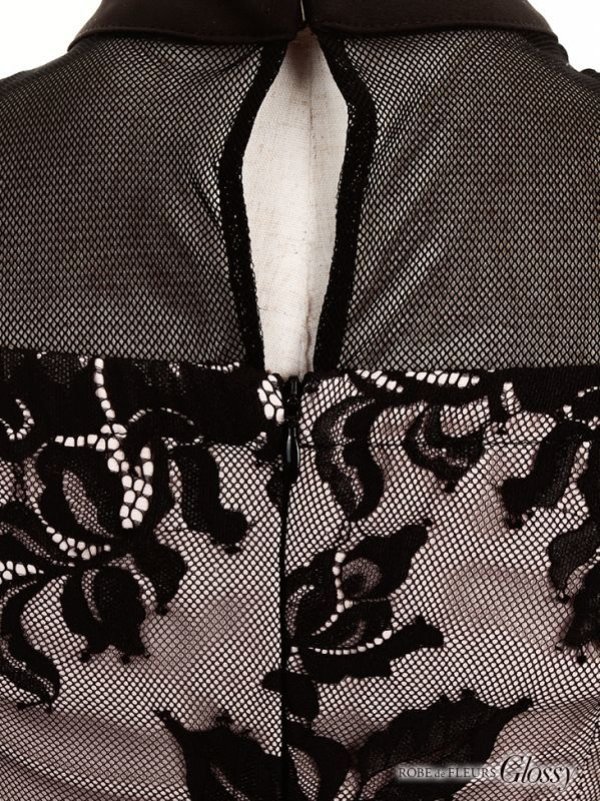 画像8: 訳あり商品☆ベルトなし☆【Glossy/グロッシー】立体フラワーレース/ ホルターネック/ タイト/ ミニドレス/ キャバドレス[OF2]