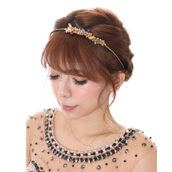 画像5: 【アクセサリー：ヘアアクセ】マルチビーズカチューシャ・2カラー[OF02-U]