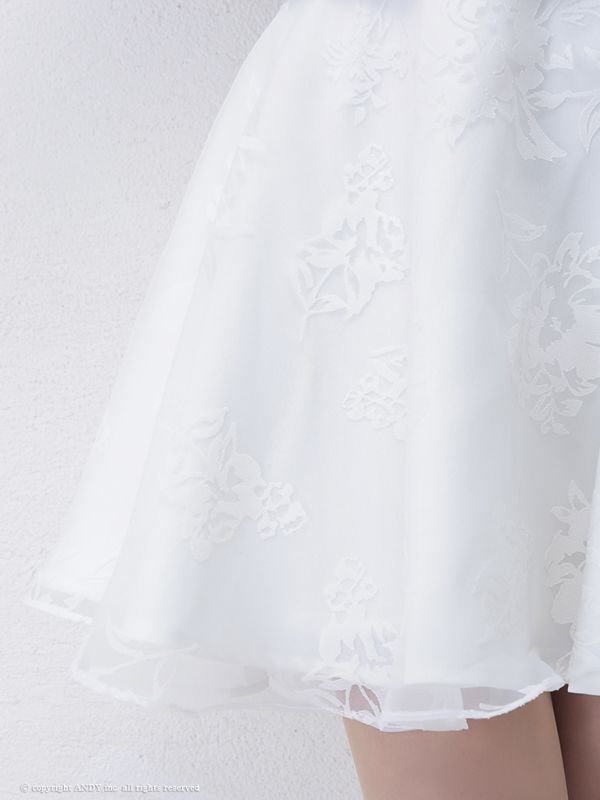 画像8: 【an】ケミカルレース/ドットチュール/フレア/セットアップ/キャバドレス[OF05]